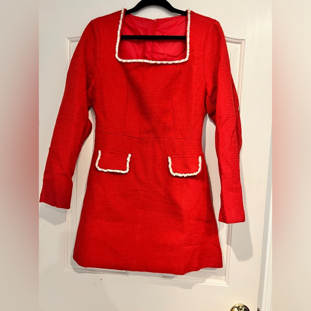 Elegant Red Women's Dress